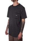 Striped Pocket Tee Black/White