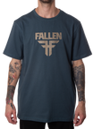 Insignia Tee Blue/Almond