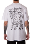 Flash Art Tee White/Black