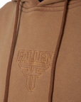 Insignia Embroidered Hoodie Washed Almond