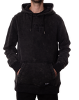Insignia Embroidered Hoodie Washed Black