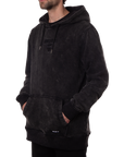 Insignia Embroidered Hoodie Washed Black