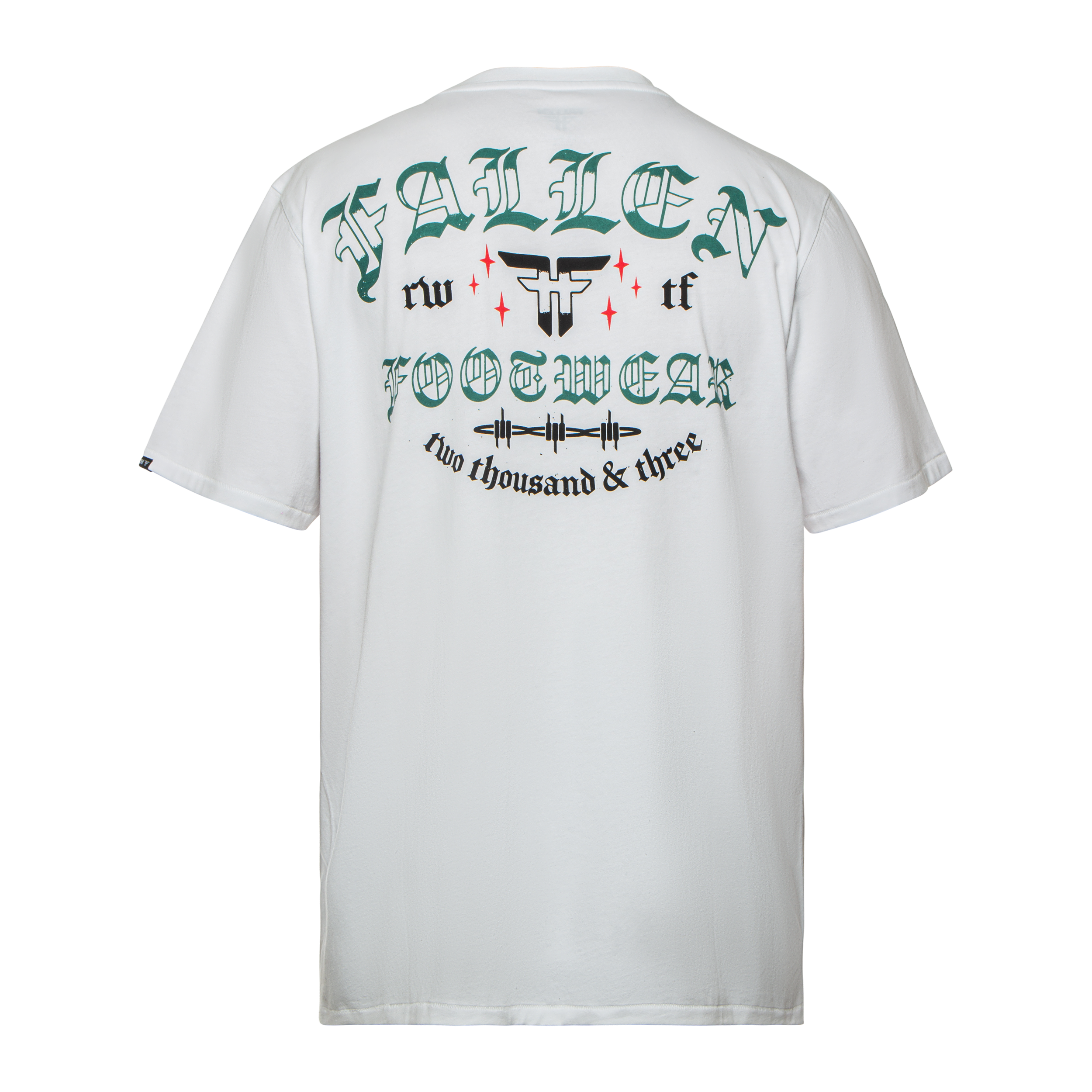 Fallen - Wired Tee White/Green – Fallen Footwear