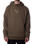 Insignia Embroidered Hoodie Washed Green