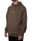Insignia Embroidered Hoodie Washed Green