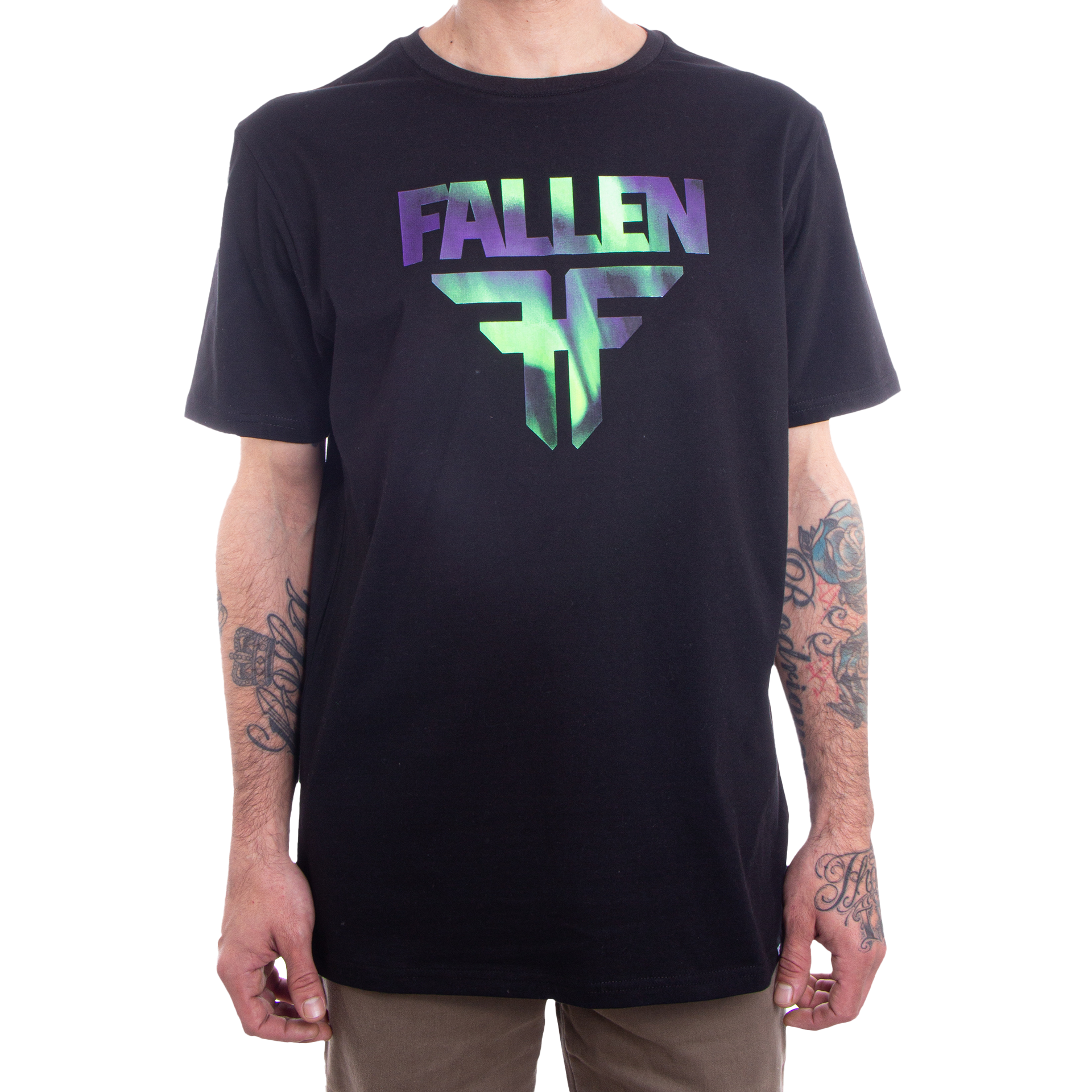 [ STIGMA ]★22 DAWNFALL STANDARD FIT T-SHIRTS Fallen - Insignia Tee - Black/Purple – Fallen Footwear