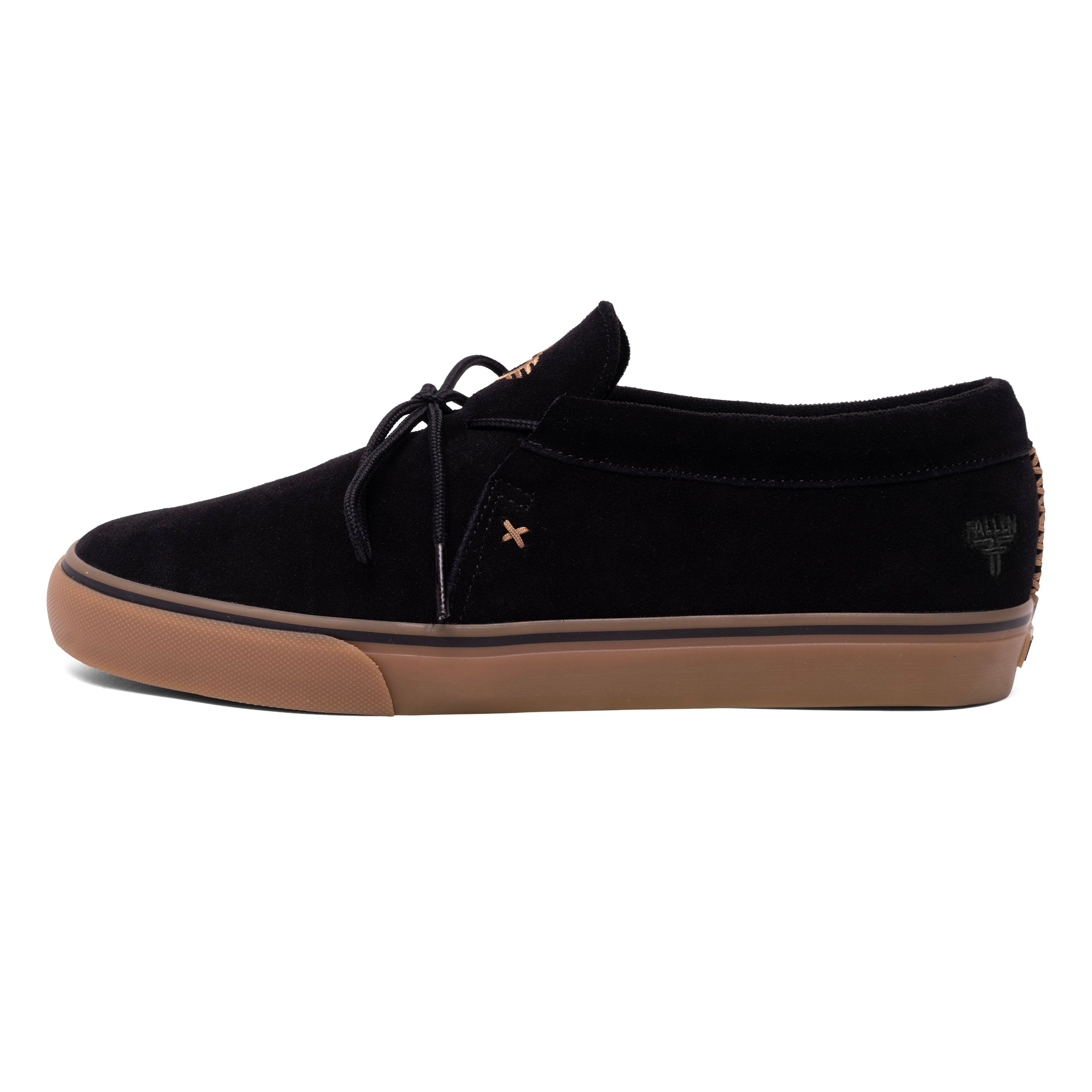 Fallen Skate Shoes - Apache Black/Gum Tommy Sandoval - Vulc