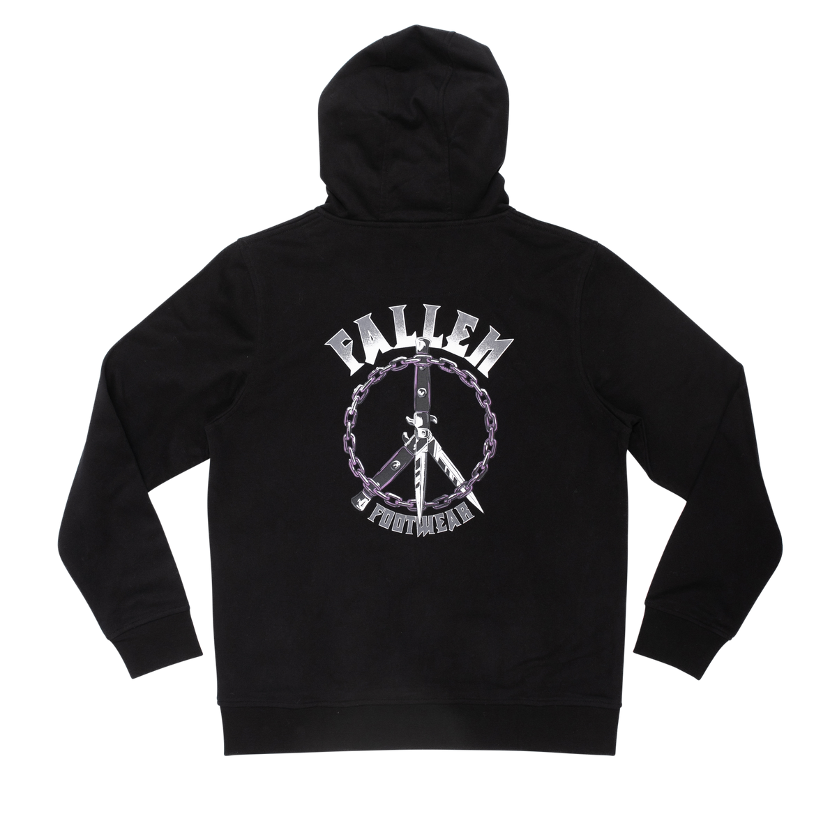 Peace & War hoodie - Black – Fallen Footwear