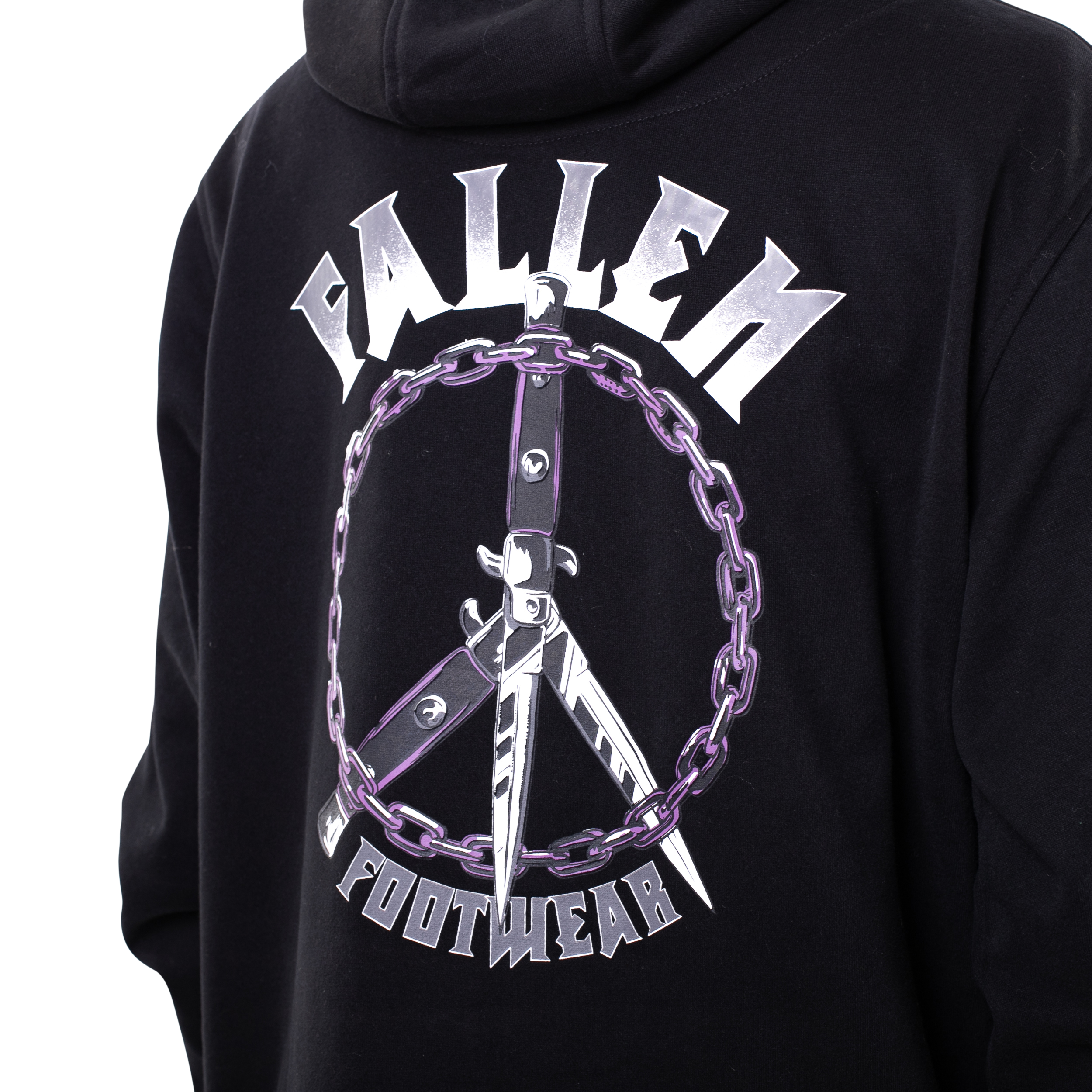 Peace & War hoodie - Black – Fallen Footwear