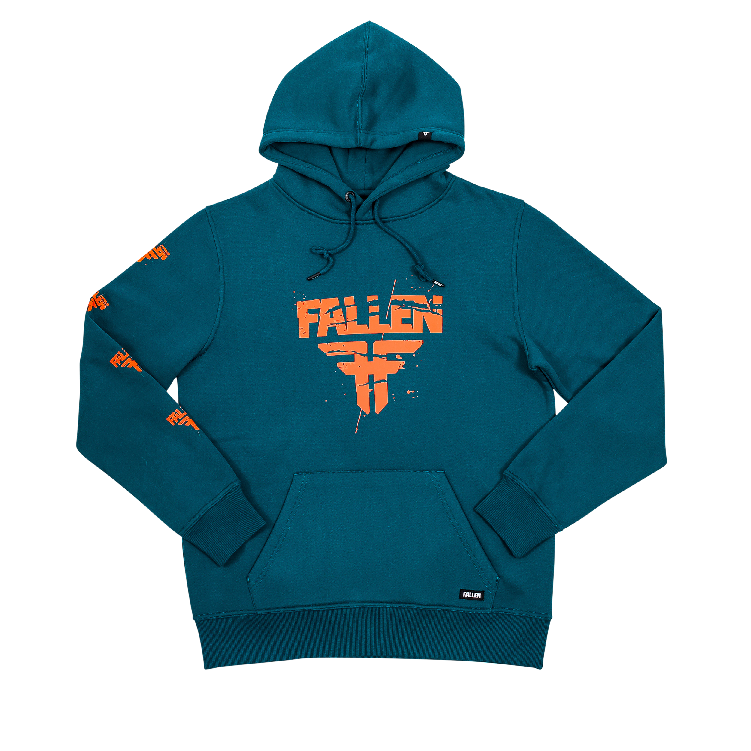Fallen - Cracked Hoodie - Blue Coral/Orange – Fallen Footwear Fallen - Cracked Hoodie - Blue Coral/Orange – Fallen Footwear