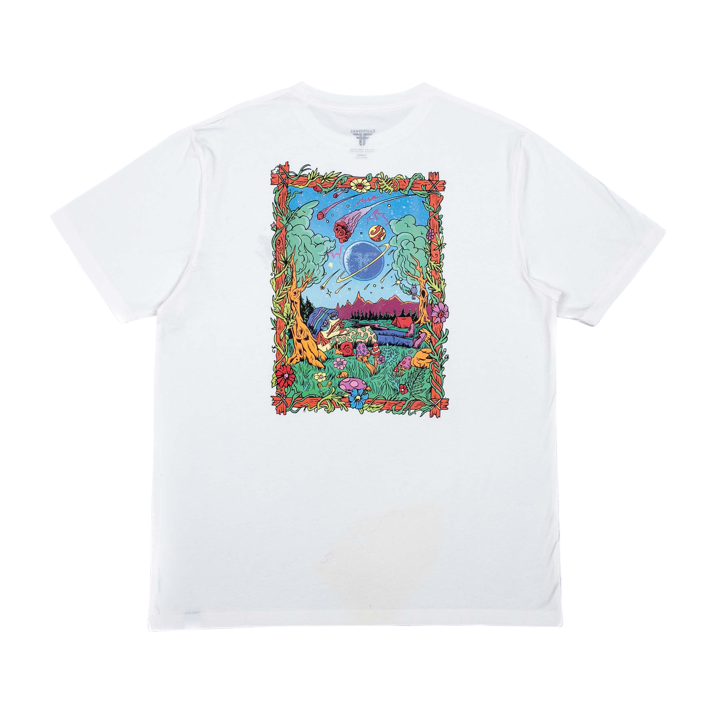 【FLAREUP】24SS★ Handmade Twisted T-Shirt Twisted Fingers Tee White with Baby Blue – HommeFemmeLA