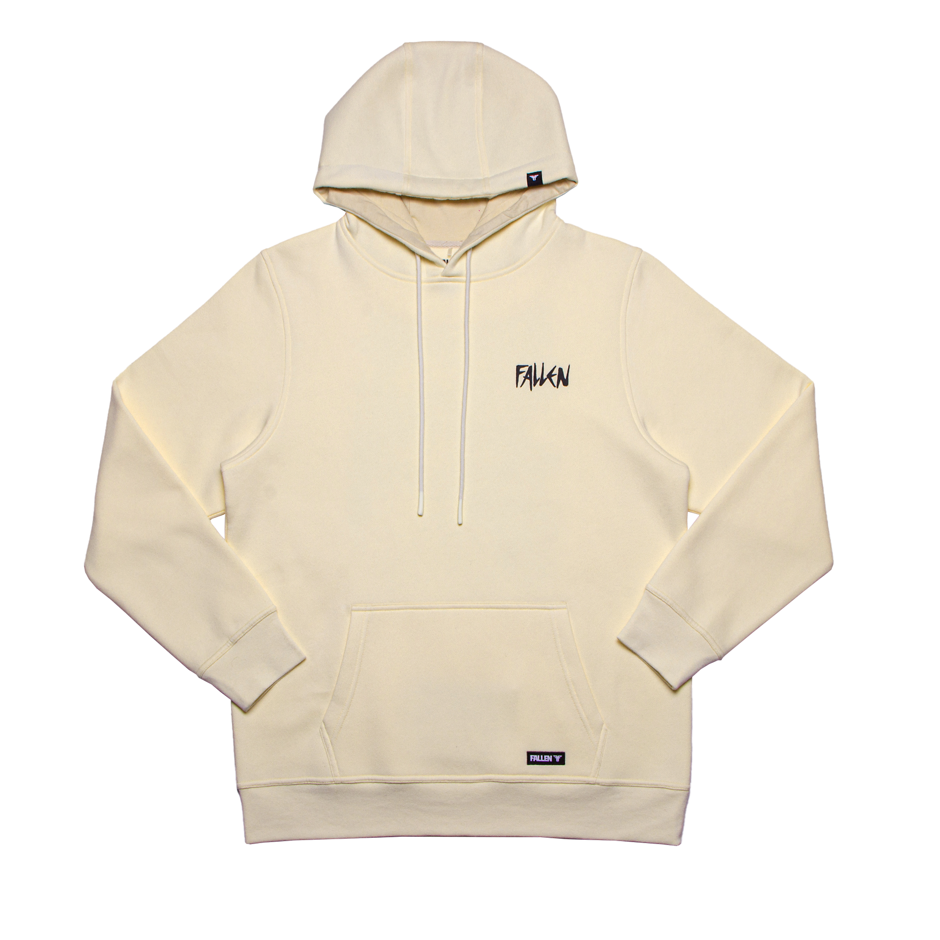 ★HOODHOOD★ I hood U hood ivory Fallen - Propaganda Hoodie - Ivory/Black – Fallen Footwear