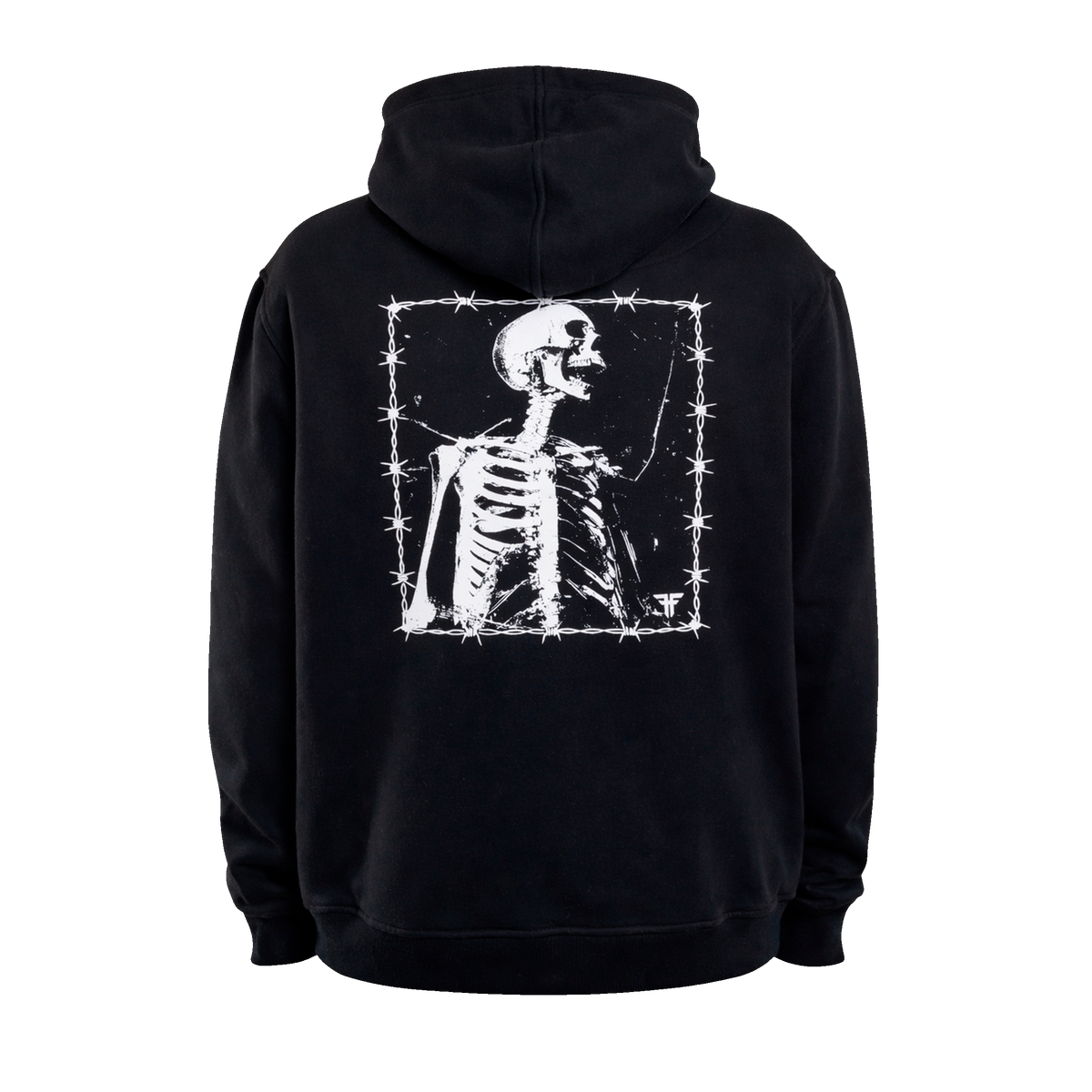 Fallen - Barbed Bones Hoodie - Black/ White – Fallen Footwear