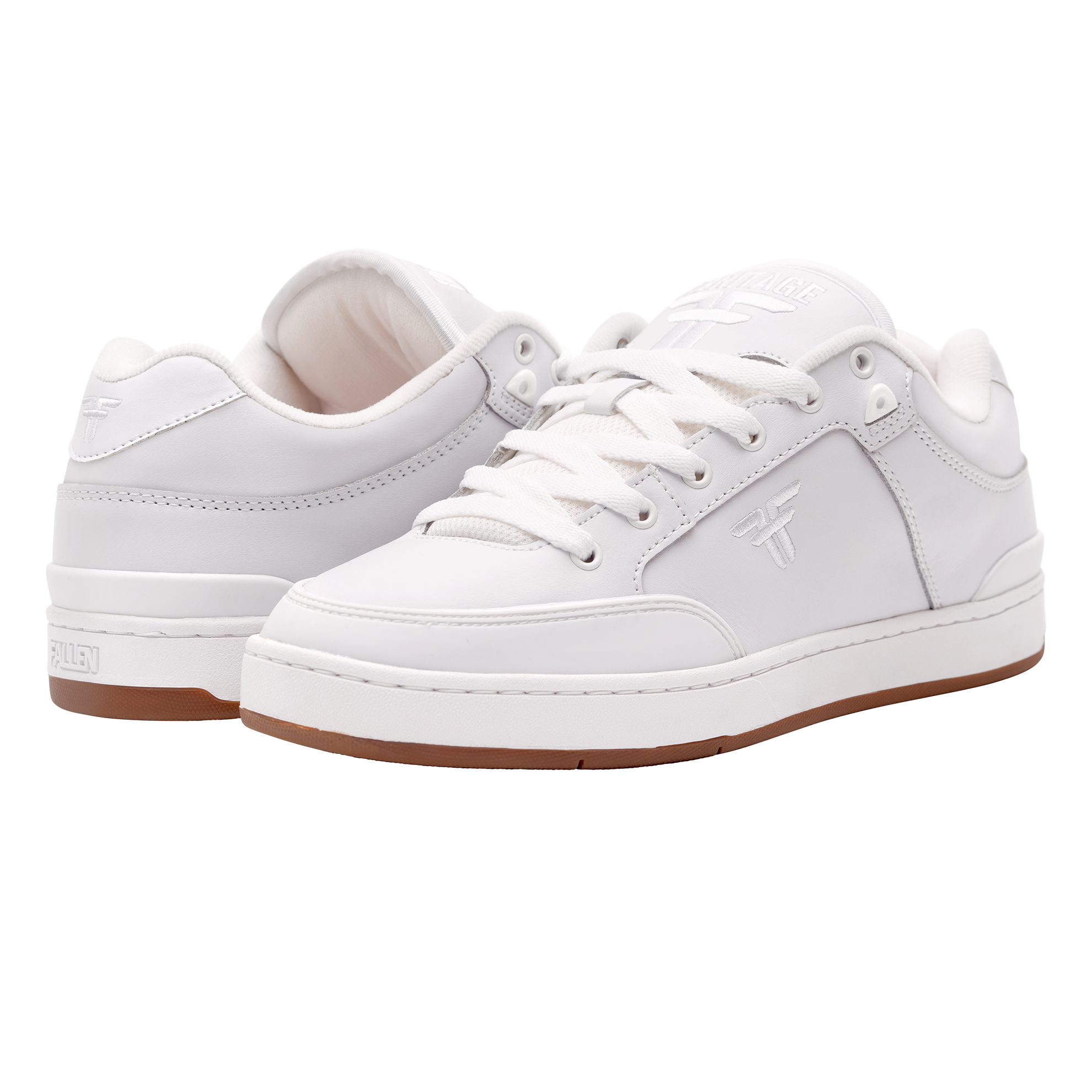 Fallen Skate Shoes Heritage White/Gum Cupsole – Fallen Footwear