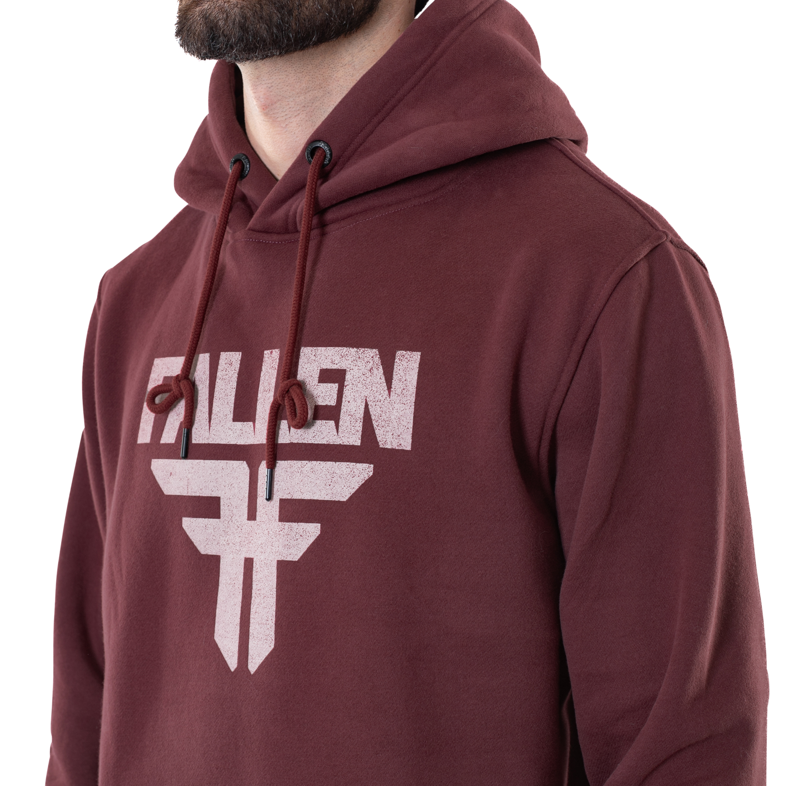 Fallen - Insignia Hoodie - Crimson/Off White – Fallen Footwear Fallen - Insignia Hoodie - Crimson/Off White – Fallen Footwear