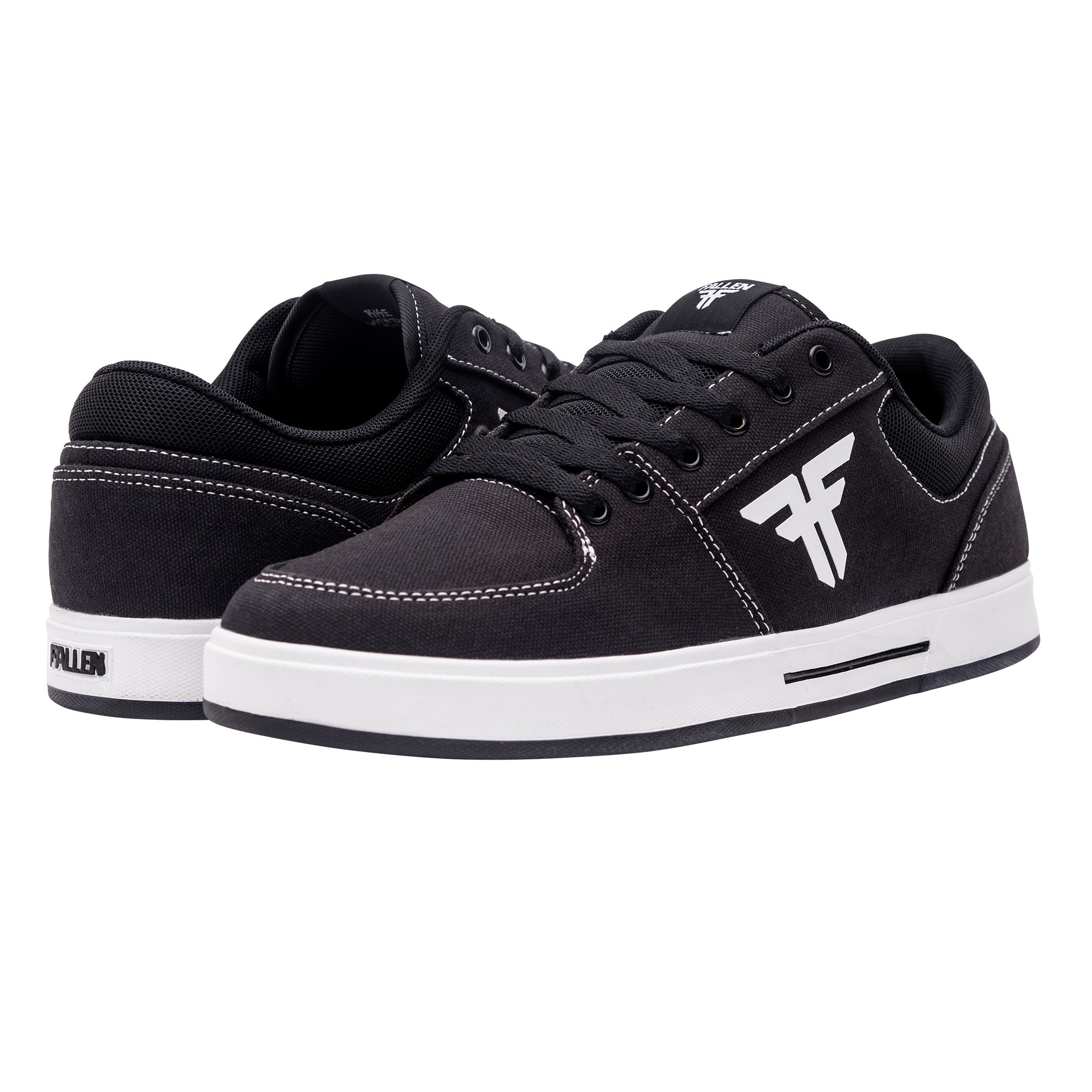 Fallen Skate Shoes - Patriot Black/White - Cupsole - Vegan Fallen Skate Shoes - Patriot Black/White - Cupsole - Vegan