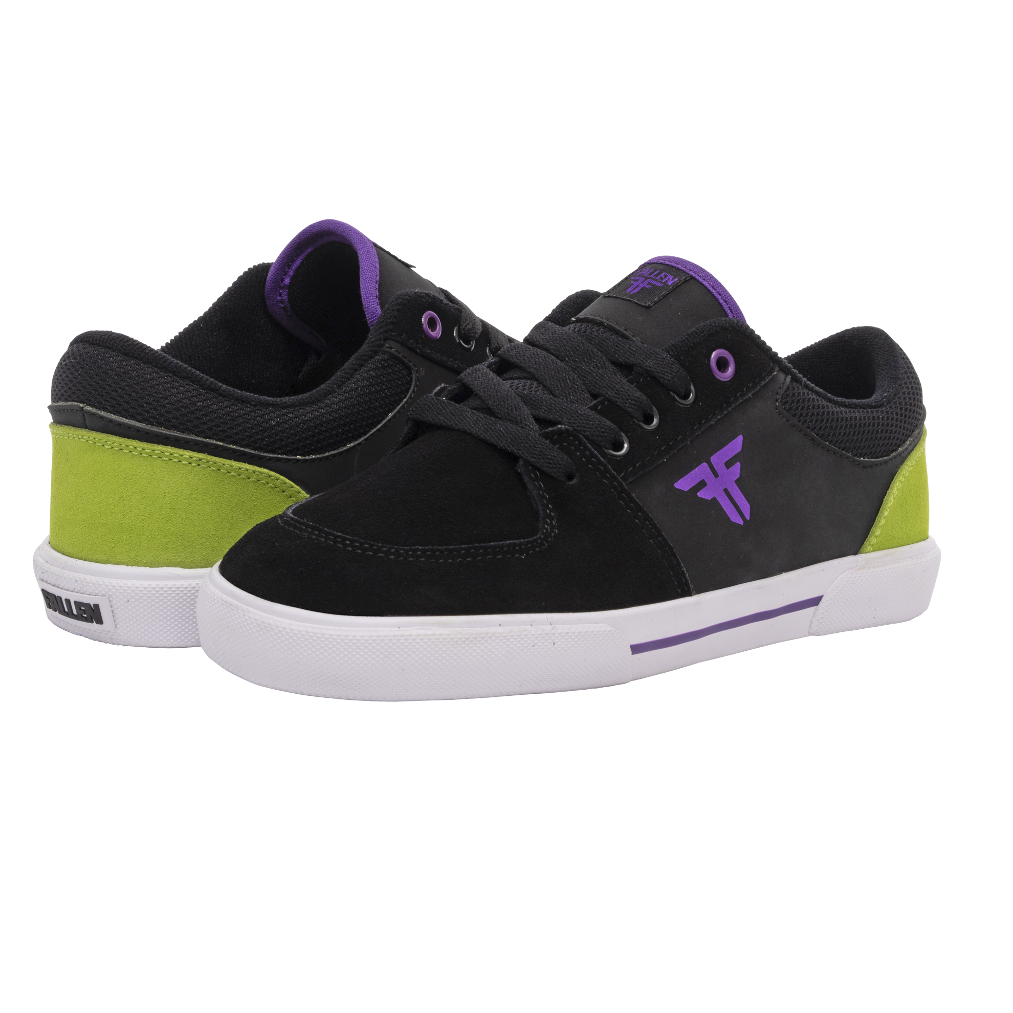 Patriot Black/Purple/Green - Vulc - Kids – Fallen Footwear