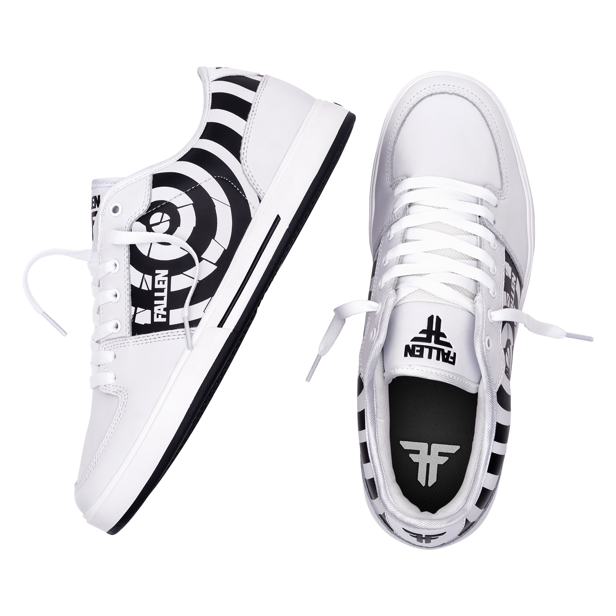 Team Fallen Logo Skate Fallen Skate Shoes Patriot XP Bullseye