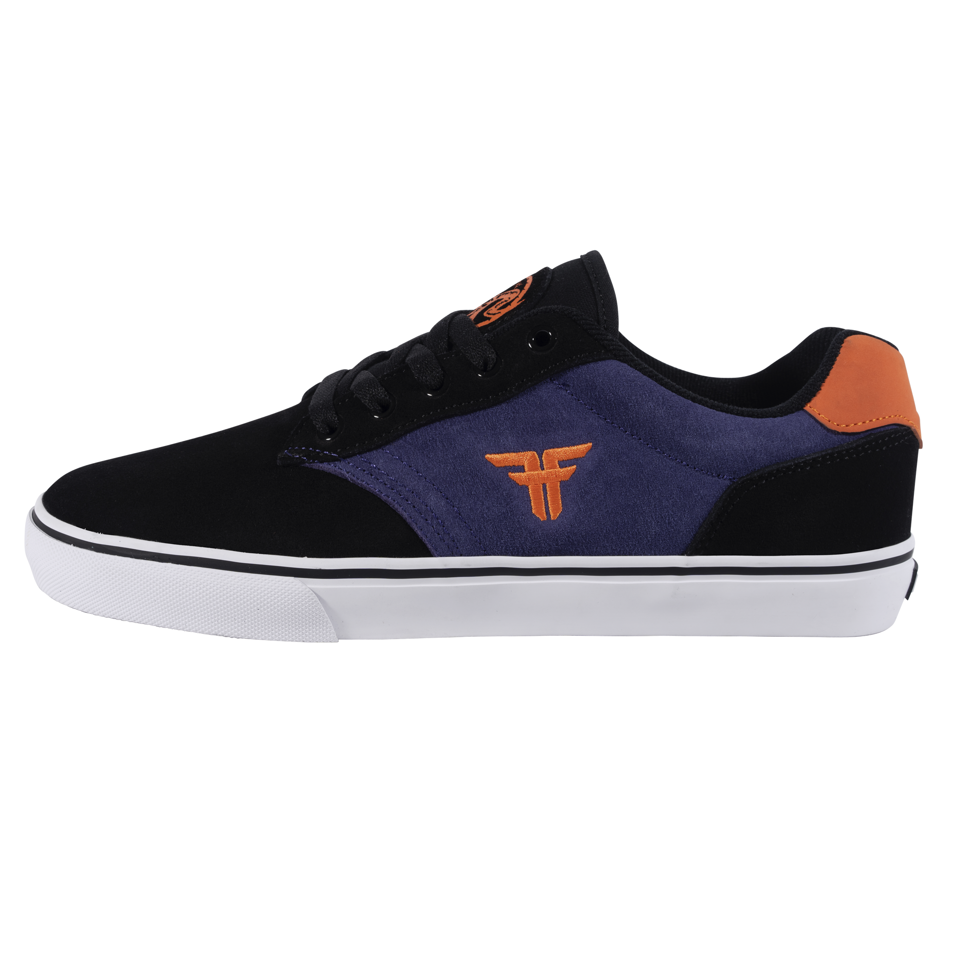 Zapatillas de skate Fallen The Goat negras, moradas y naranjas