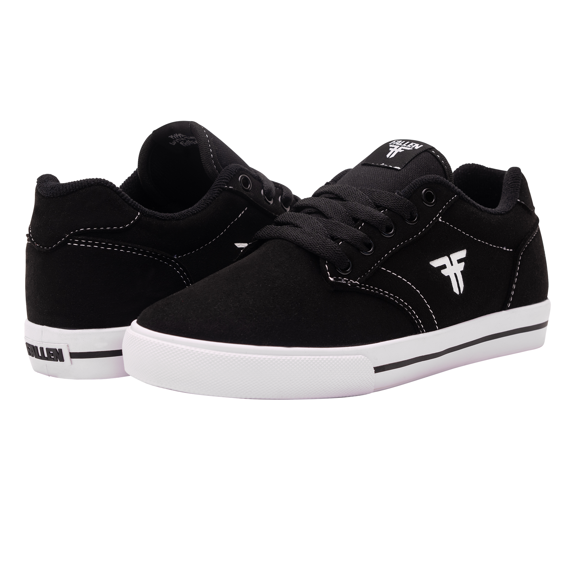 Zapatillas de skate Fallen para niños The Goat Negro/Blanco