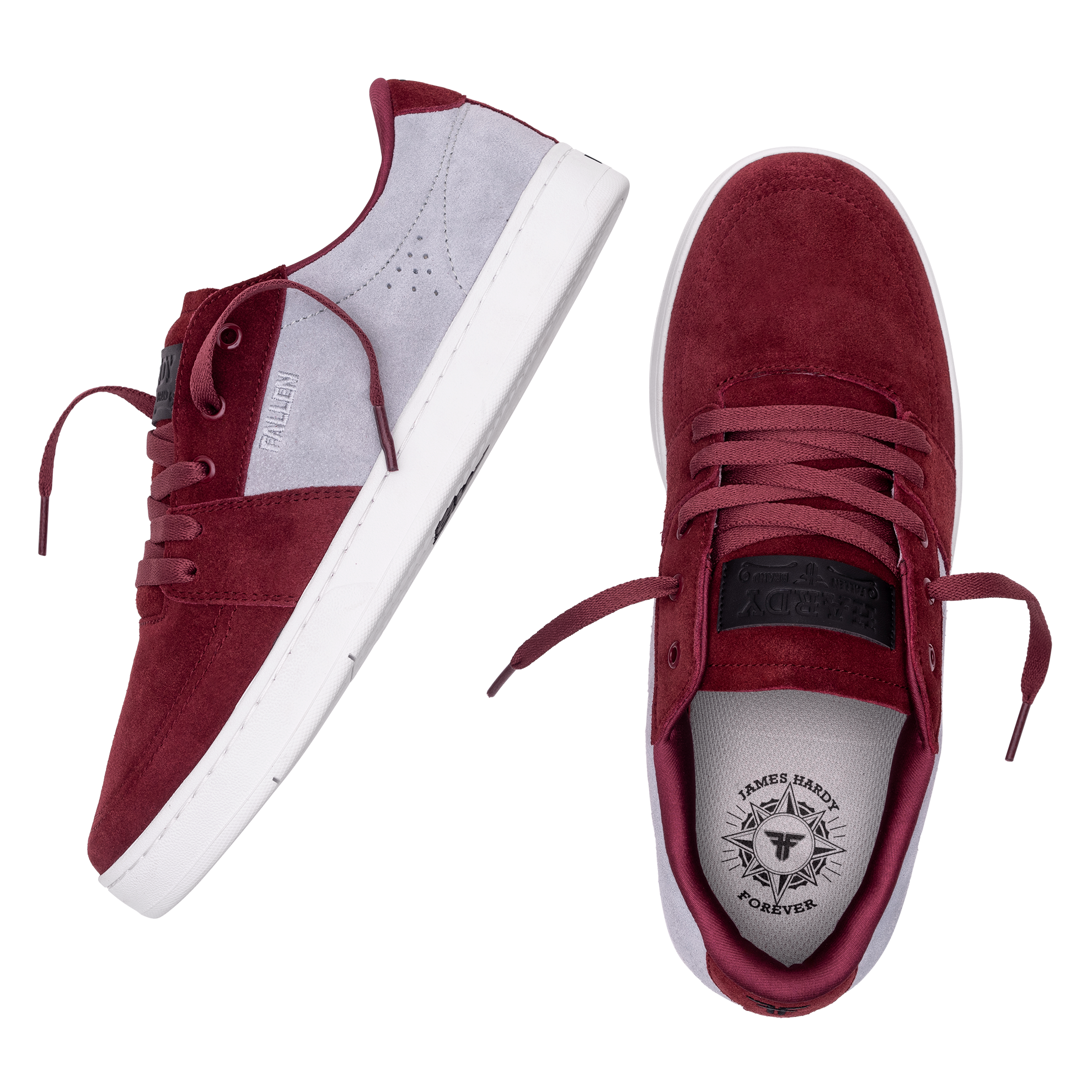 Fallen Skate Shoes - The Rambler Crimson/Gray - Cupsole – Fallen