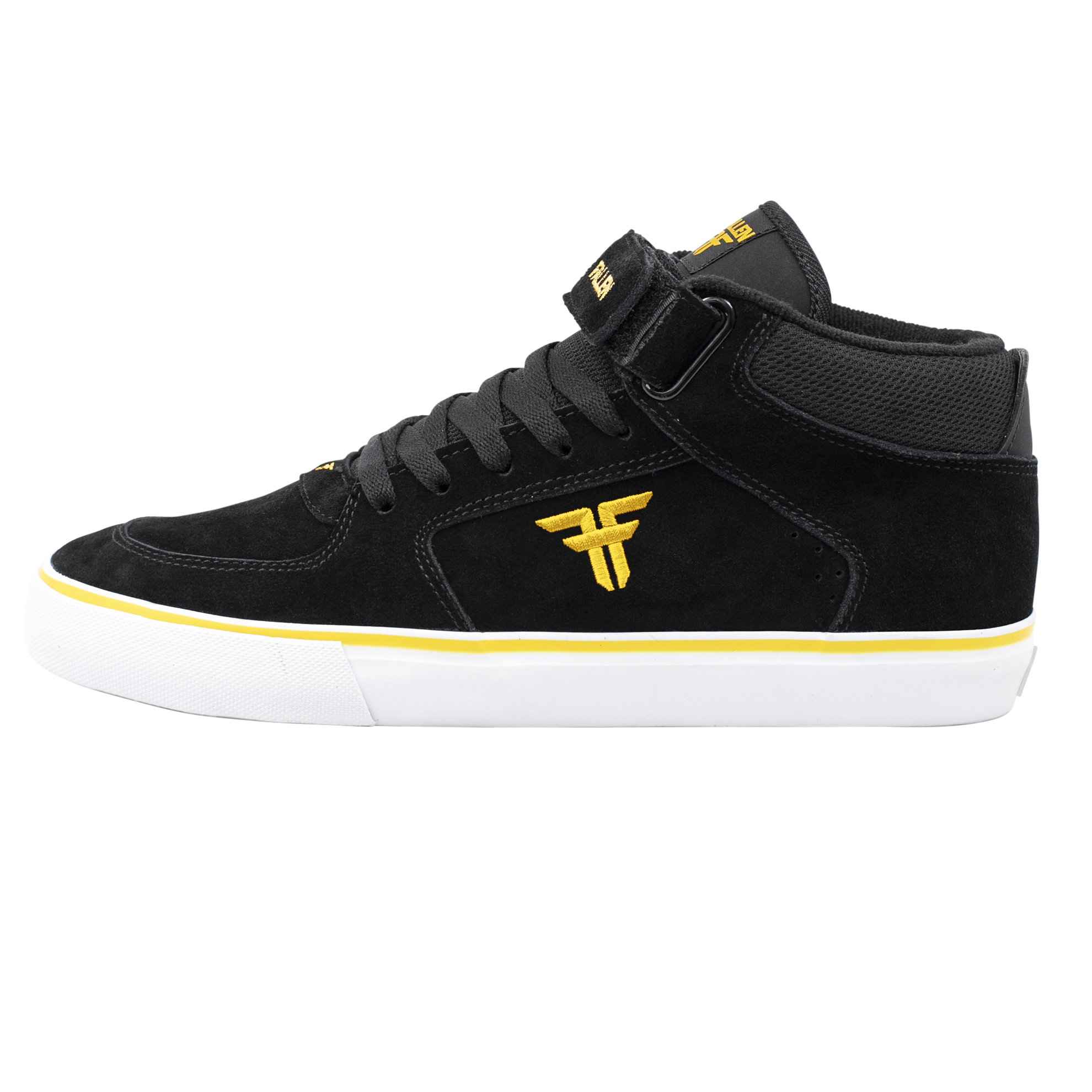 Black and yellow skate shoes sales