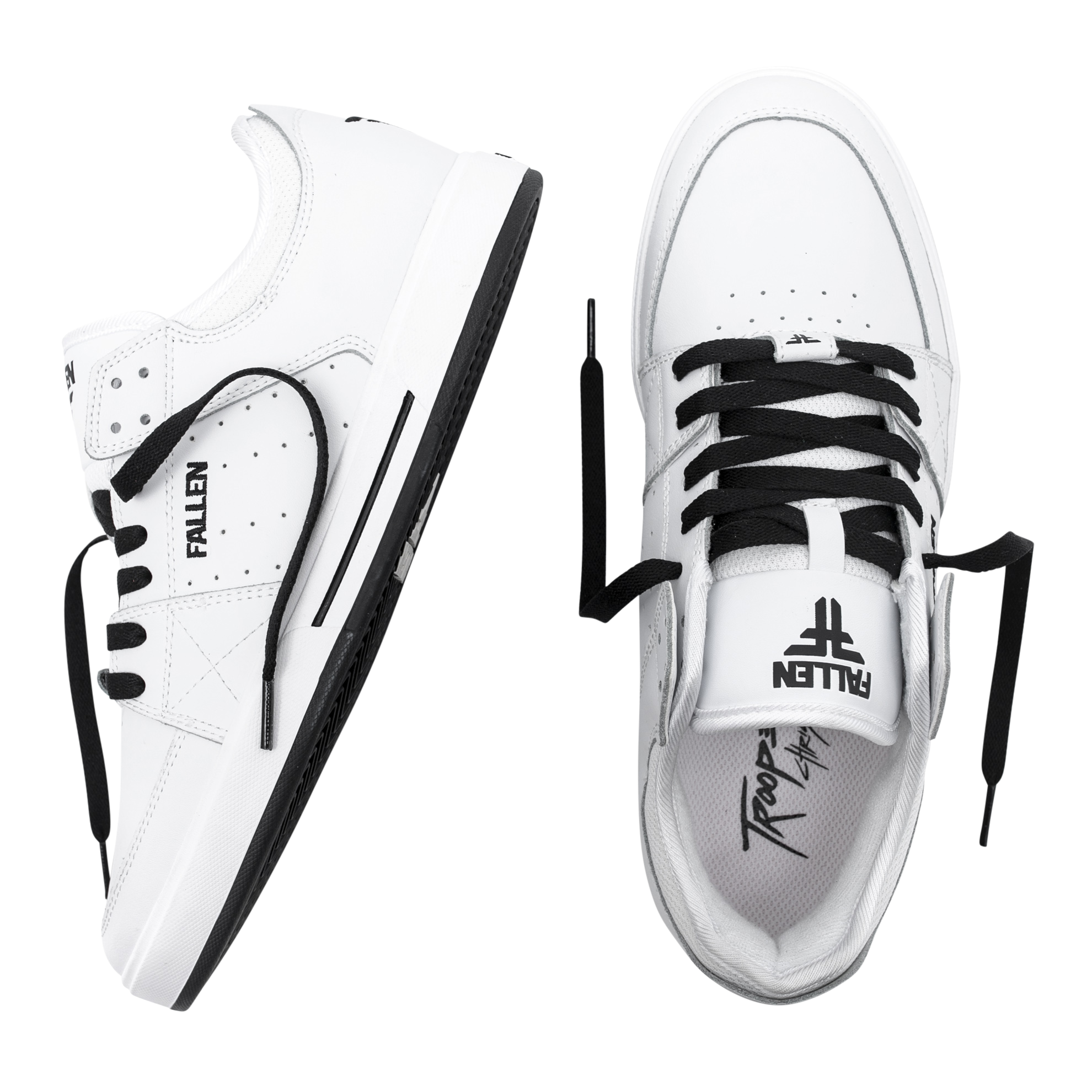 Fallen Skate Shoes Trooper White/Black Chris Cole – Fallen Footwear