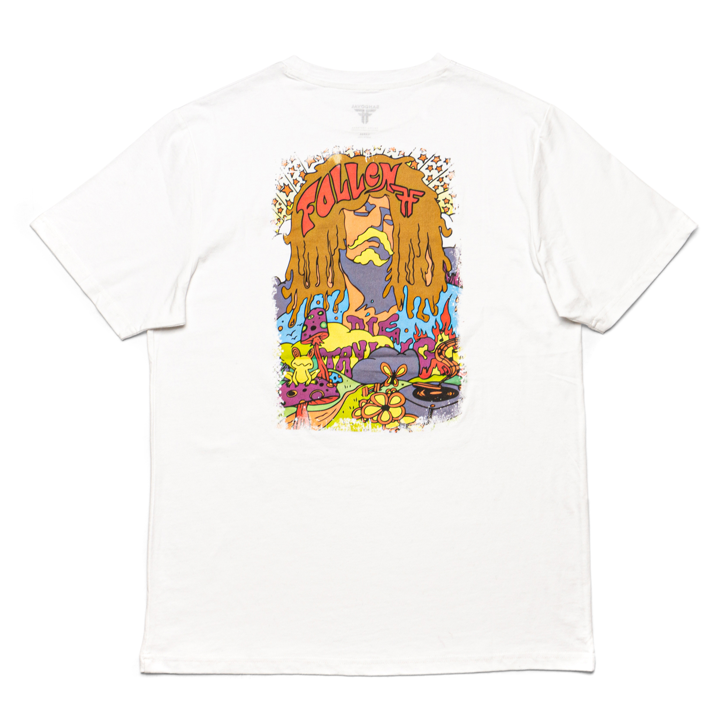 Fallen - Daytrip Tee Tommy Sandoval - White/Color – Fallen Footwear