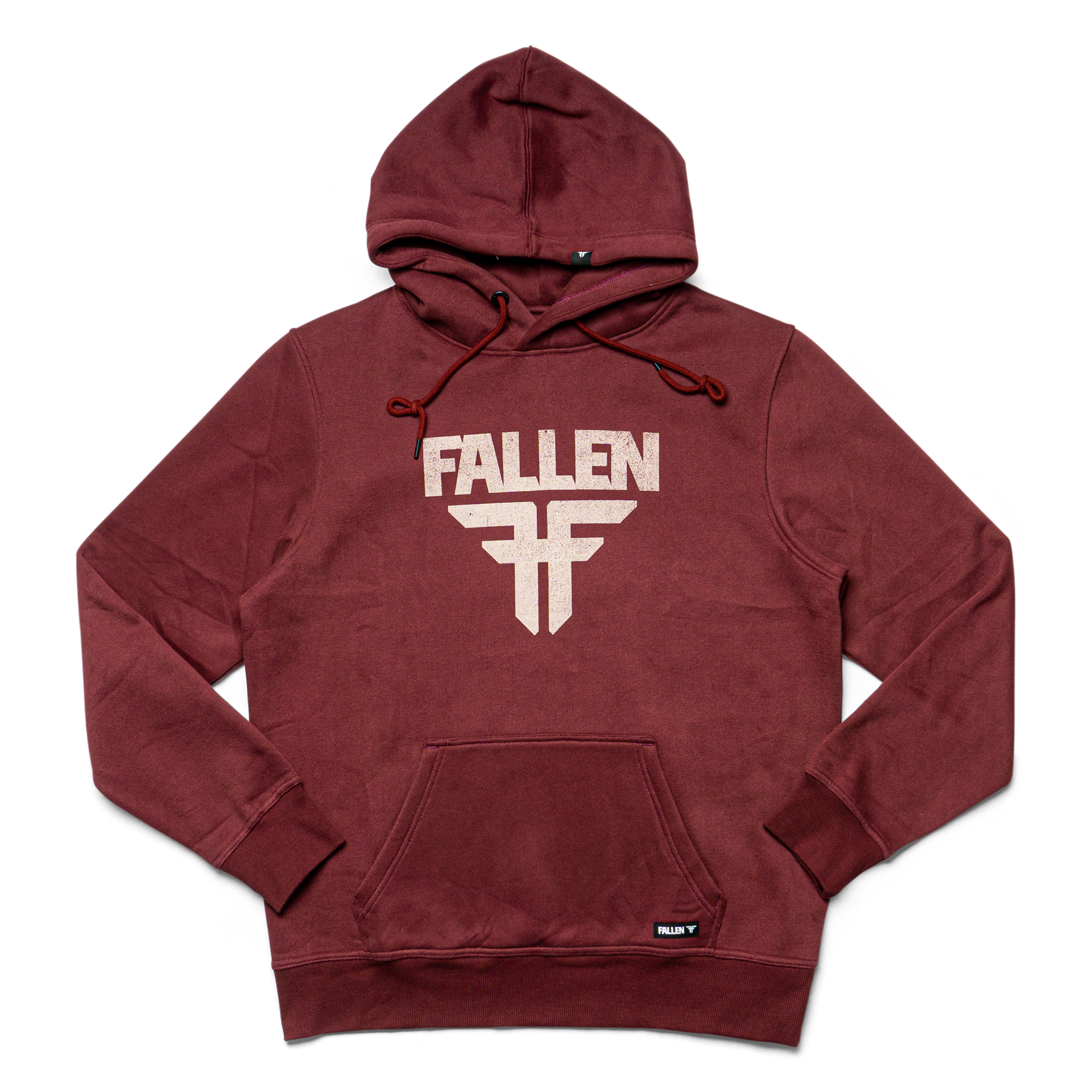 Fallen - Insignia Hoodie - Crimson/Off White – Fallen Footwear Fallen - Insignia Hoodie - Crimson/Off White – Fallen Footwear