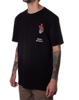 Melrose Tee Black/Red
