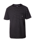 Striped Pocket Tee Black/White
