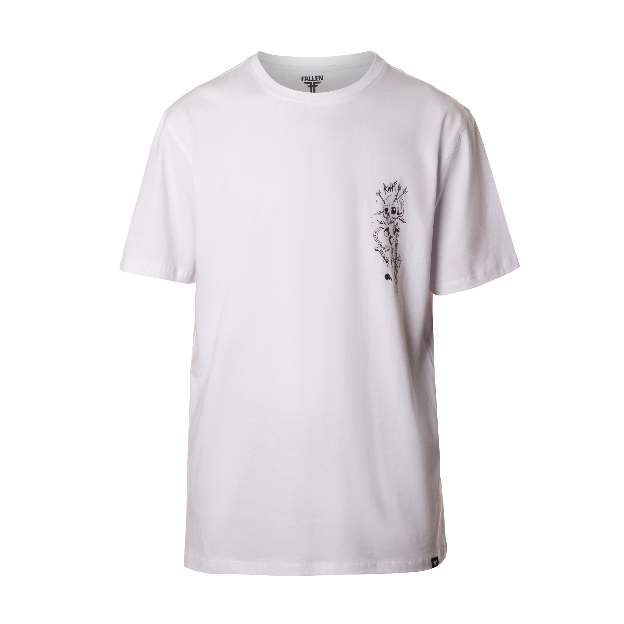 Fallen - Flash Art Tee White/Black – Fallen Footwear