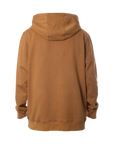 Insignia Embroidered Hoodie Washed Almond