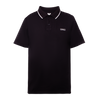 Polo Tee | Black/White