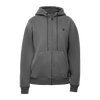 Trademark Logo Zip Hoodie | Dark Heather Gray/Black