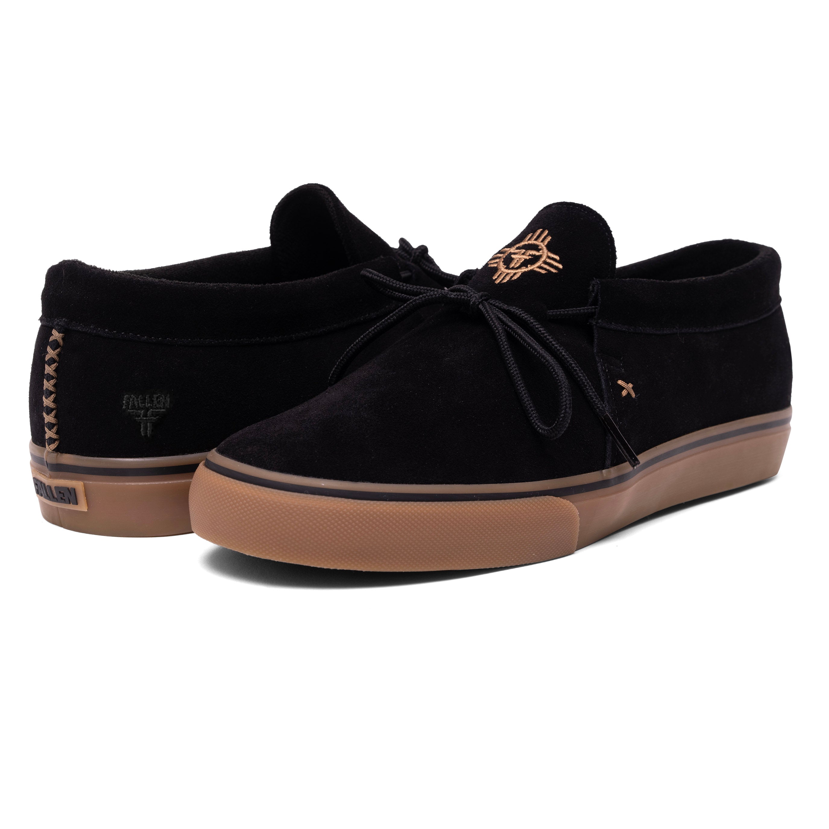 Fallen Skate Shoes - Apache Black/Gum Tommy Sandoval - Vulc