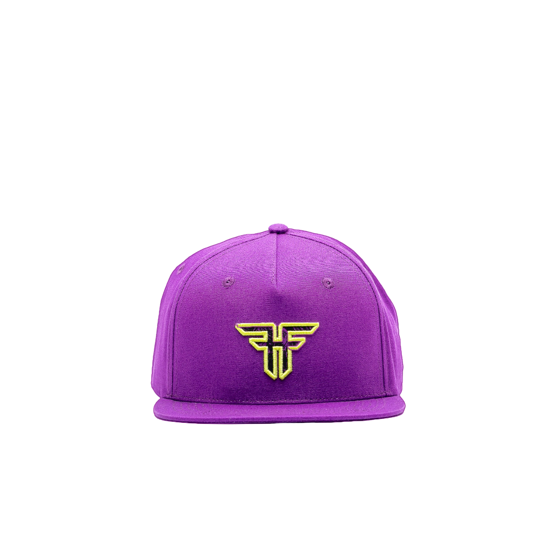 Trademark Flat Hat Purple/Lime