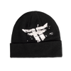 Cracked Logo Beanie - Black/ White