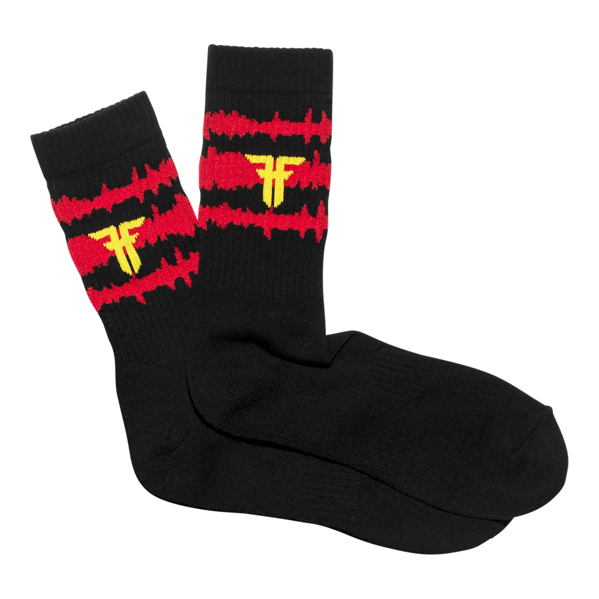 Static Sock Black/Red – Fallen Footwear - Main Image