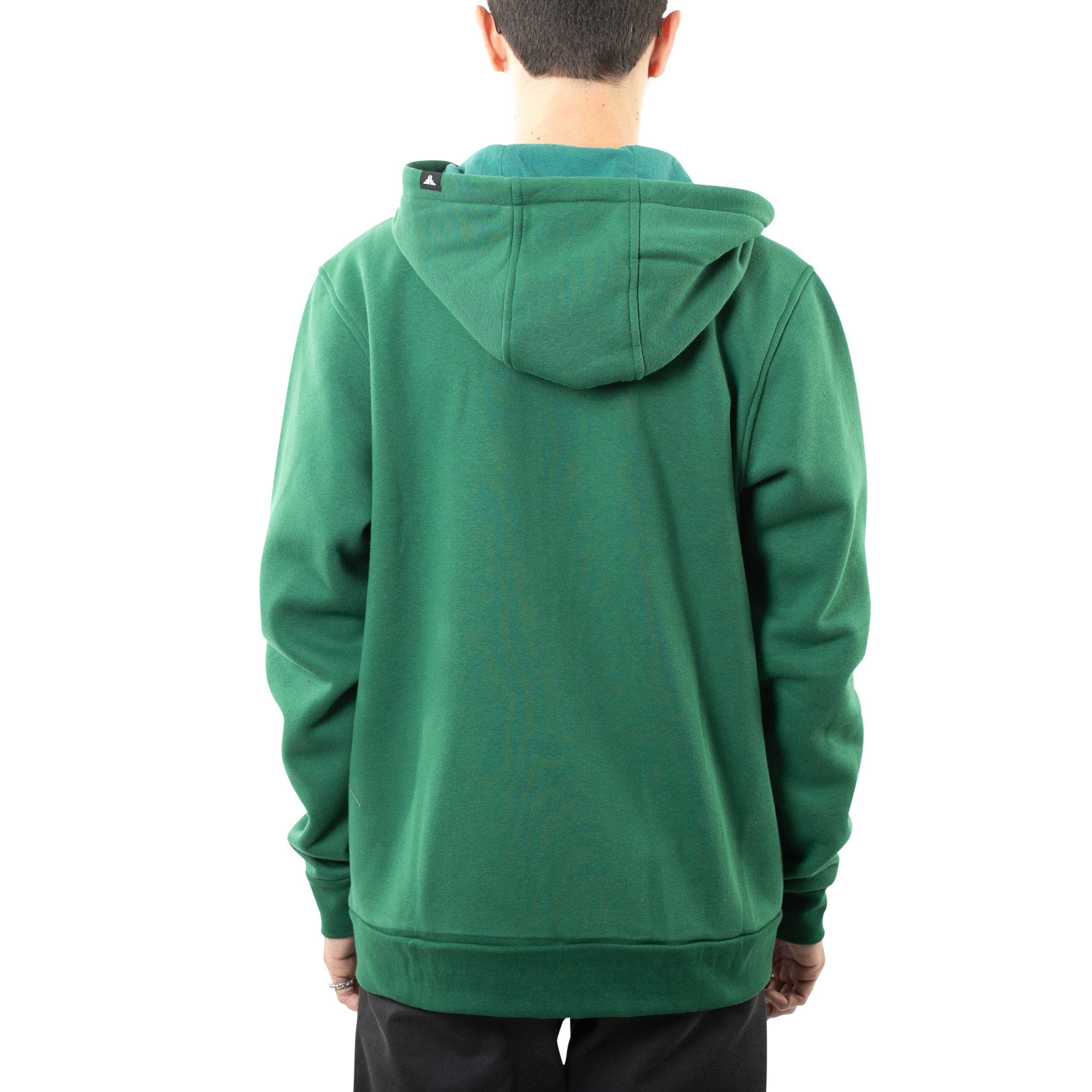 Zip Hoodie - Emerald Green/Black