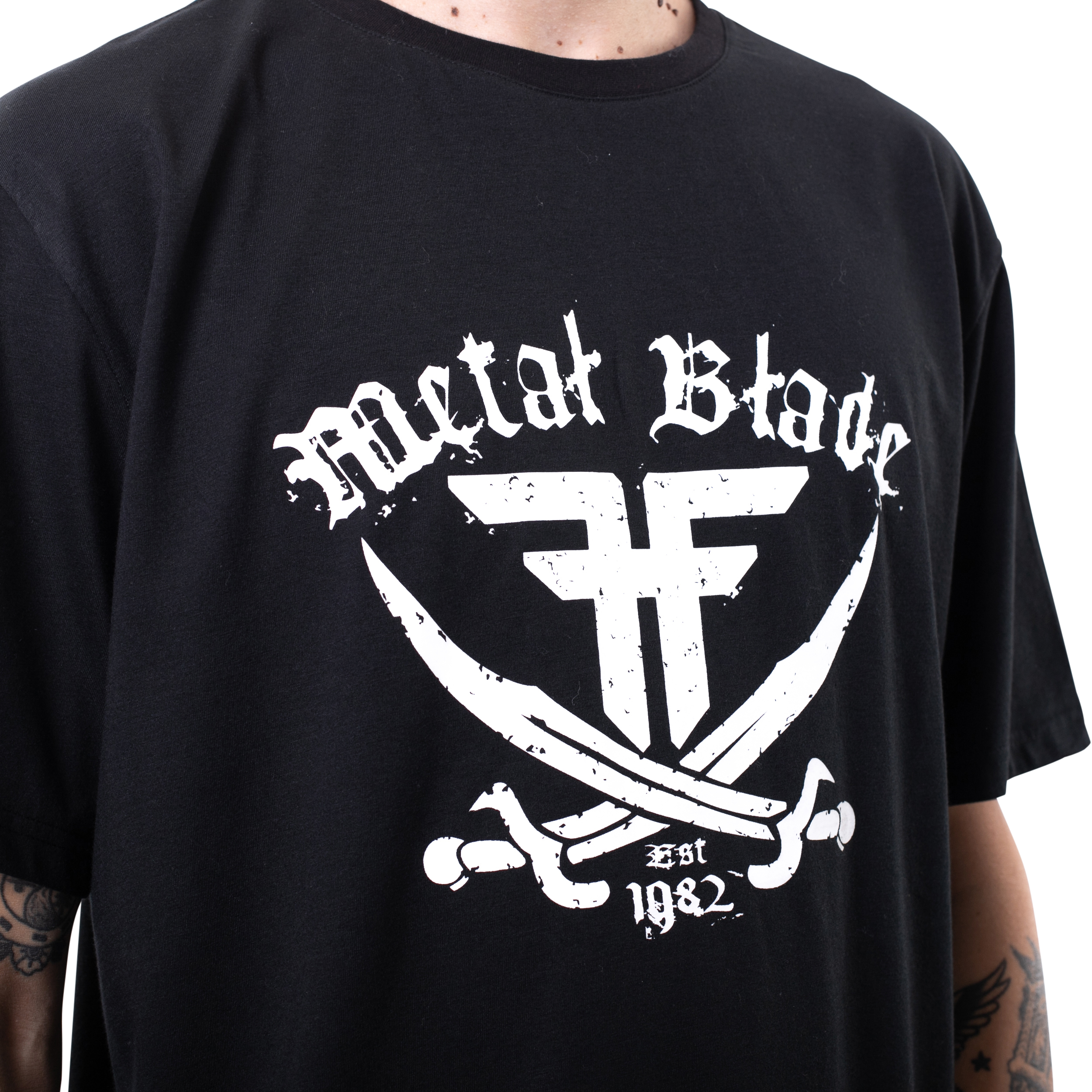 Metal Blade Pirate tee - Black/White