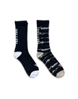 Back Logo Sock Black/Tie Dye