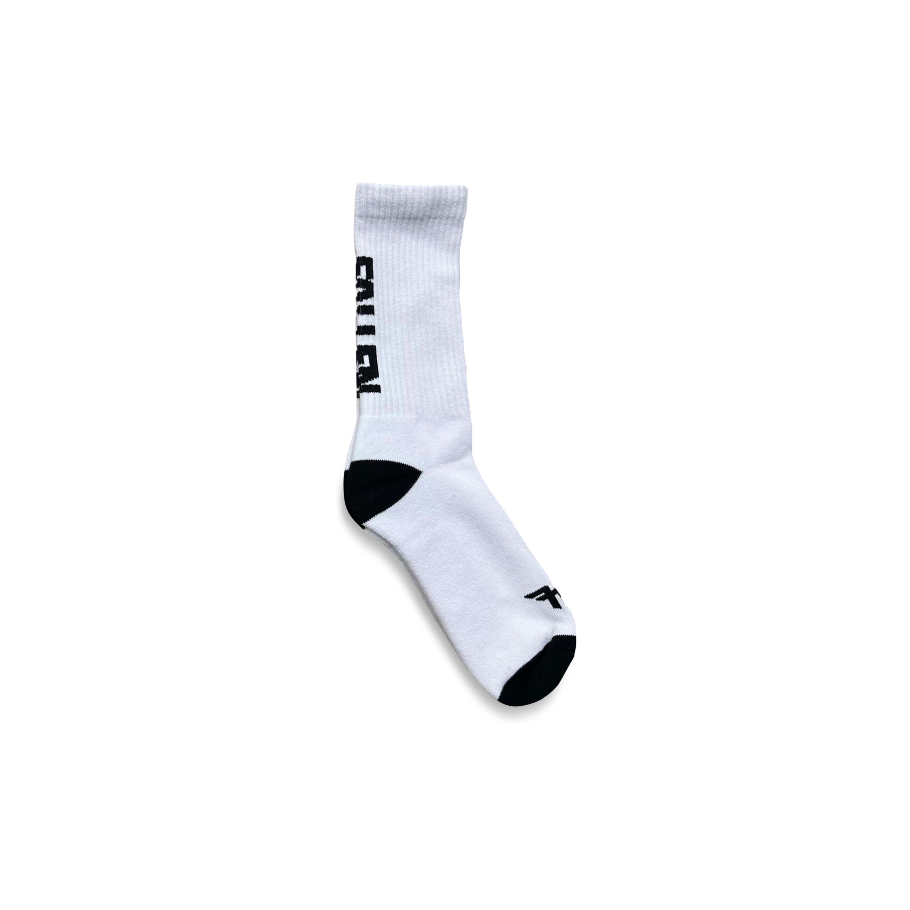 Back Logo Sock Black/White