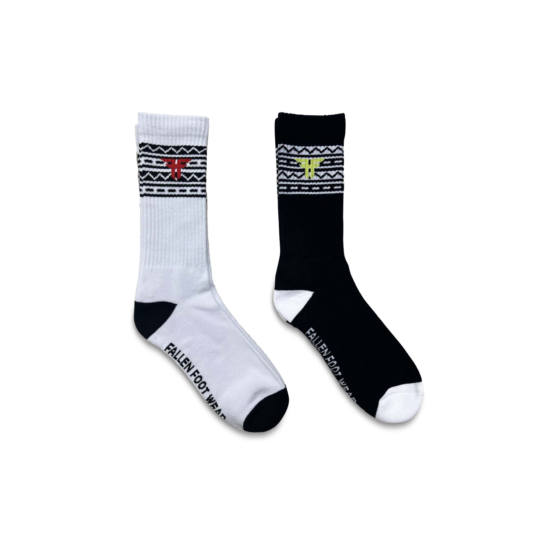 Navajo Sock Black/White