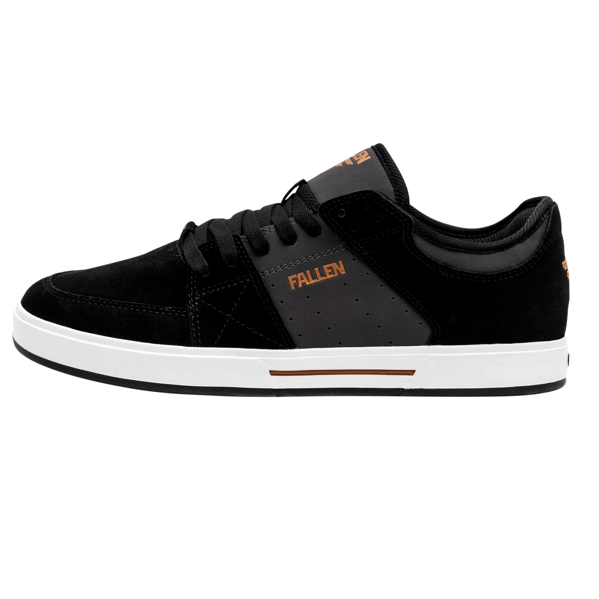 Zapatillas de skate Fallen Trooper negras, rojas y cebra de Chris - Main Image