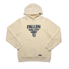 Sudadera con capucha Insignia color marfil y negro