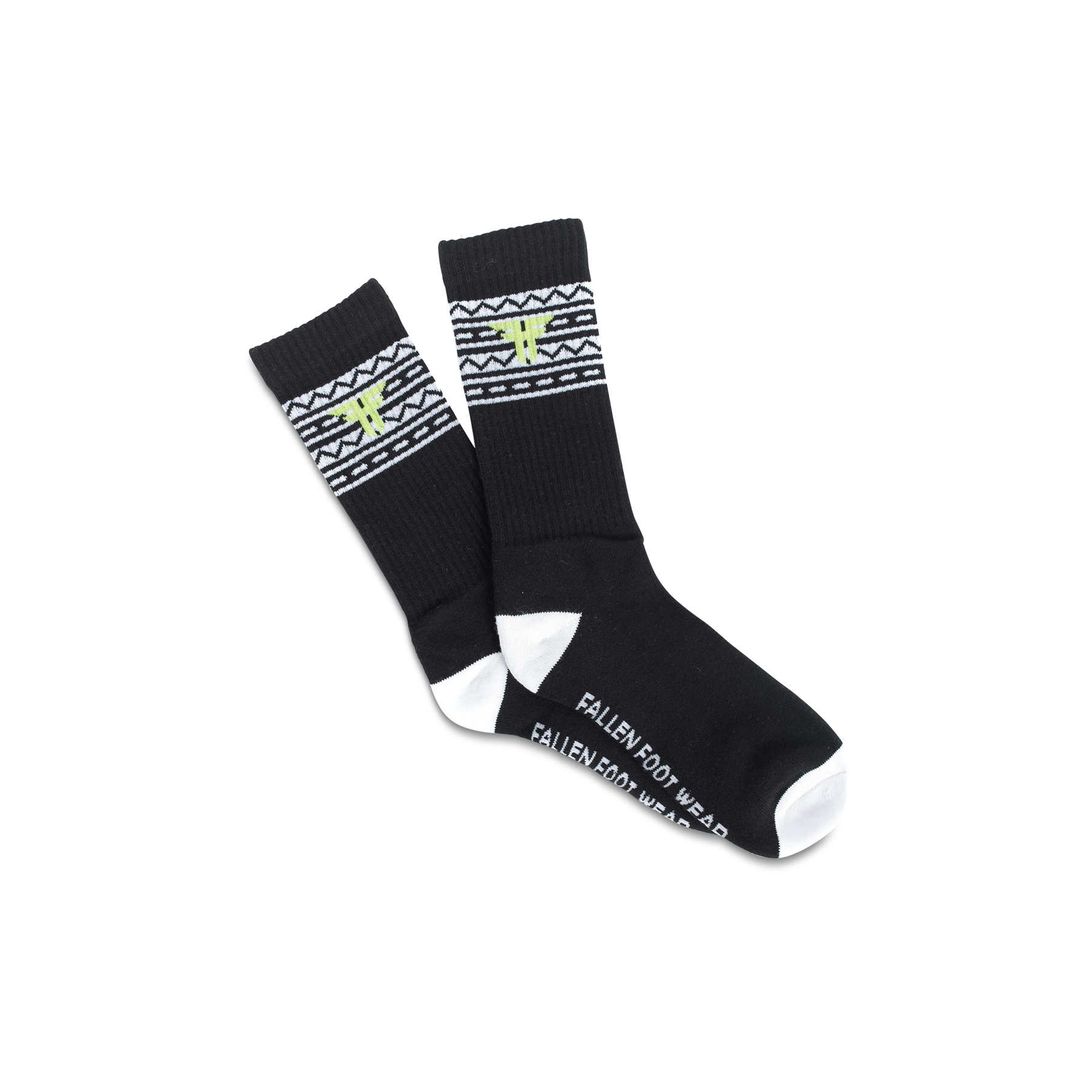 Navajo Sock Black/White
