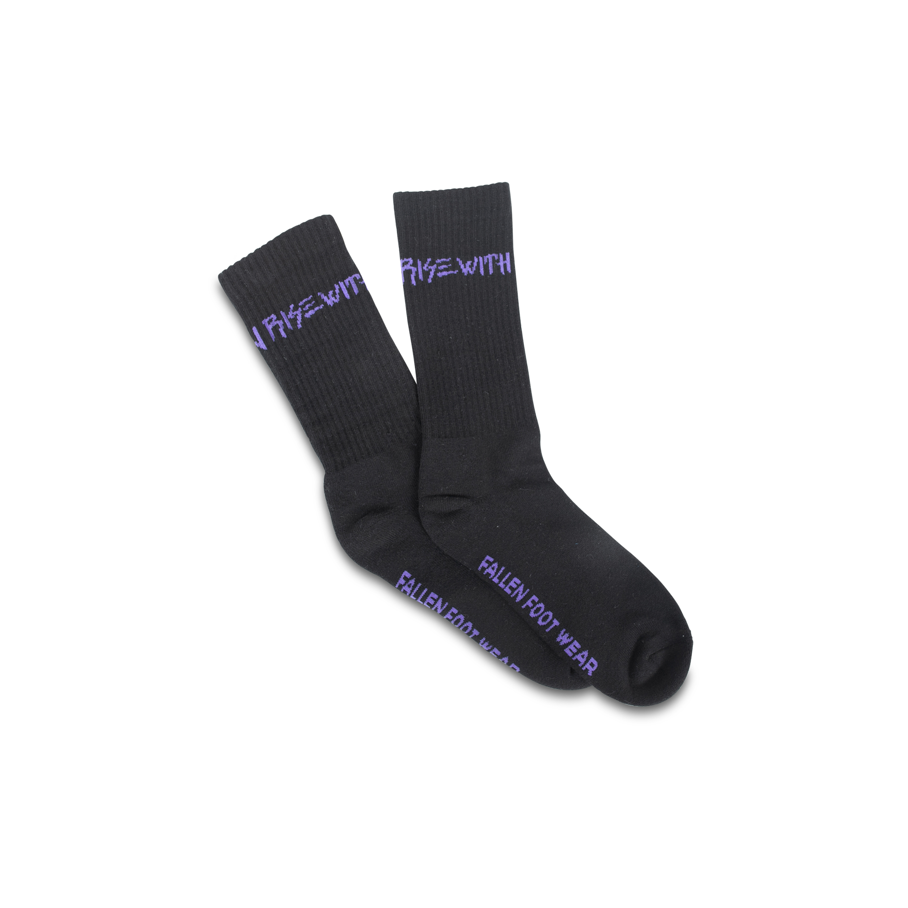 Rise With II Sock Black/Purple