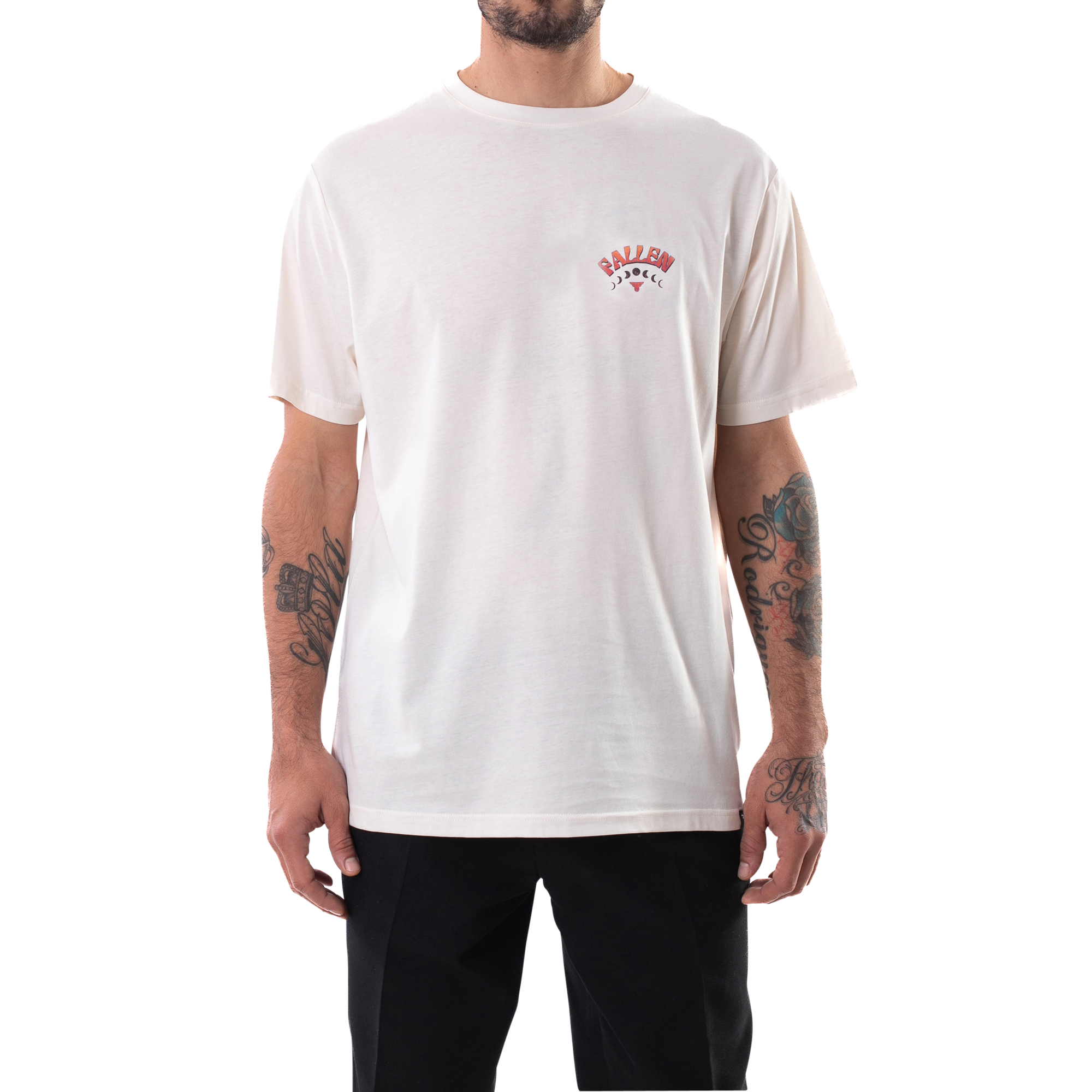 Camiseta Lunar Moth color blanco roto/naranja