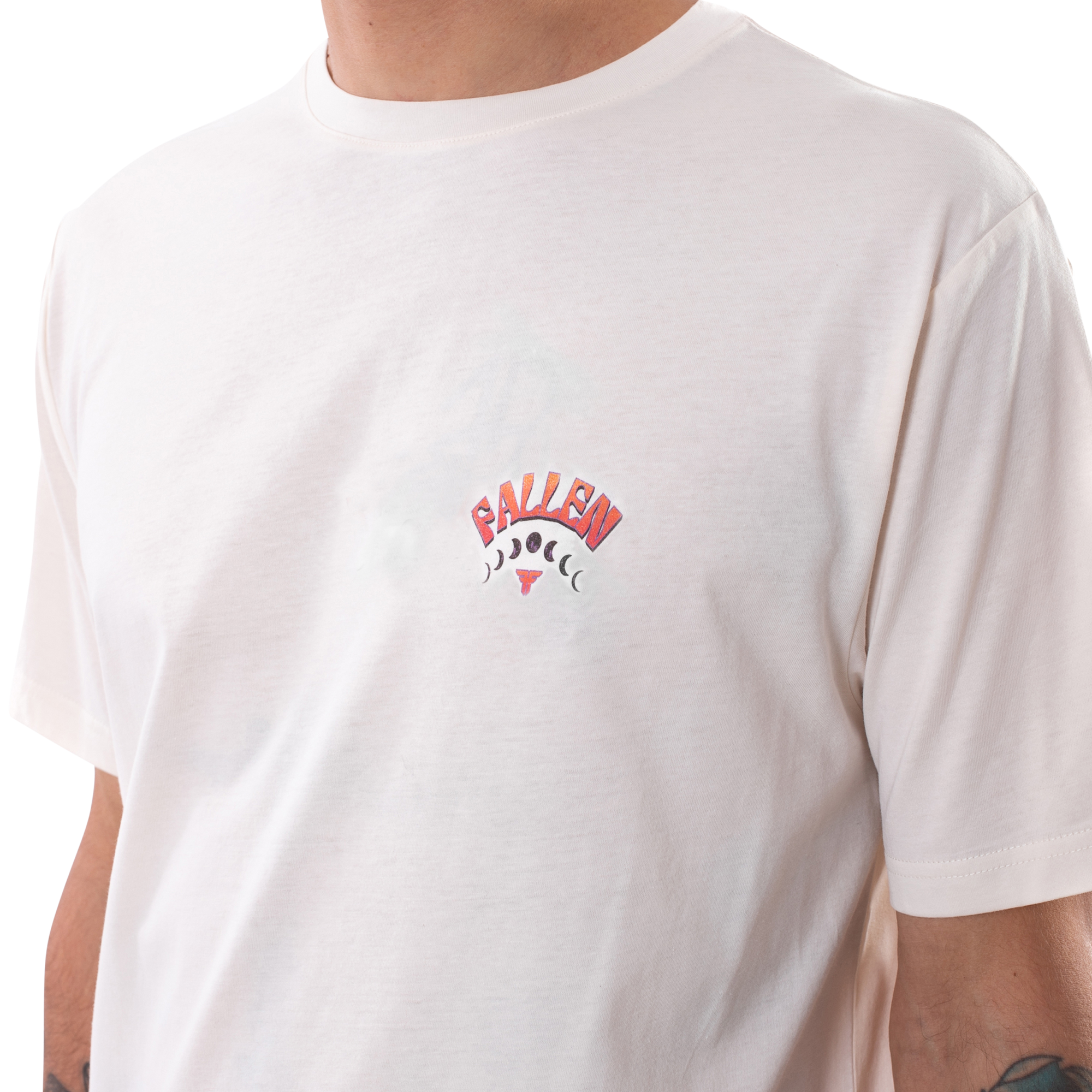 Camiseta Lunar Moth color blanco roto/naranja